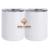10 oz. White Stainless Steel Short Tumbler Thumbnail