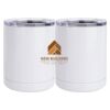 10 oz. White Stainless Steel Short Tumbler Thumbnail