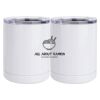 10 oz. White Stainless Steel Short Tumbler Thumbnail