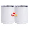 10 oz. White Stainless Steel Short Tumbler Thumbnail