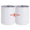 10 oz. White Stainless Steel Short Tumbler Thumbnail