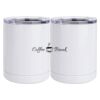 10 oz. White Stainless Steel Short Tumbler Thumbnail