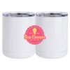 10 oz. White Stainless Steel Short Tumbler Thumbnail