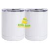 10 oz. White Stainless Steel Short Tumbler Thumbnail