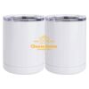 10 oz. White Stainless Steel Short Tumbler Thumbnail
