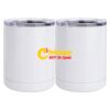 10 oz. White Stainless Steel Short Tumbler Thumbnail