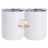 10 oz. White Stainless Steel Short Tumbler Thumbnail