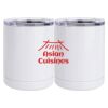 10 oz. White Stainless Steel Short Tumbler Thumbnail