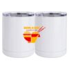 10 oz. White Stainless Steel Short Tumbler Thumbnail