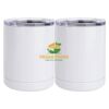 10 oz. White Stainless Steel Short Tumbler Thumbnail