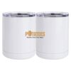 10 oz. White Stainless Steel Short Tumbler Thumbnail
