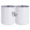 10 oz. White Stainless Steel Short Tumbler Thumbnail