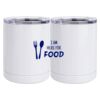 10 oz. White Stainless Steel Short Tumbler Thumbnail
