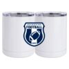 10 oz. White Stainless Steel Short Tumbler Thumbnail