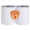 10 oz. White Stainless Steel Short Tumbler Thumbnail