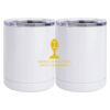 10 oz. White Stainless Steel Short Tumbler Thumbnail