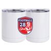 10 oz. White Stainless Steel Short Tumbler Thumbnail