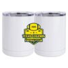 10 oz. White Stainless Steel Short Tumbler Thumbnail