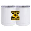 10 oz. White Stainless Steel Short Tumbler Thumbnail