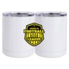 10 oz. White Stainless Steel Short Tumbler Thumbnail