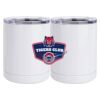 10 oz. White Stainless Steel Short Tumbler Thumbnail