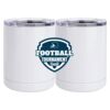 10 oz. White Stainless Steel Short Tumbler Thumbnail
