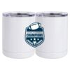 10 oz. White Stainless Steel Short Tumbler Thumbnail