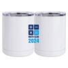 10 oz. White Stainless Steel Short Tumbler Thumbnail