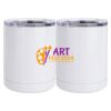 10 oz. White Stainless Steel Short Tumbler Thumbnail
