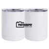 10 oz. White Stainless Steel Short Tumbler Thumbnail