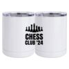 10 oz. White Stainless Steel Short Tumbler Thumbnail