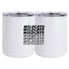 10 oz. White Stainless Steel Short Tumbler Thumbnail