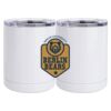 10 oz. White Stainless Steel Short Tumbler Thumbnail