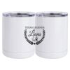 10 oz. White Stainless Steel Short Tumbler Thumbnail