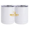 10 oz. White Stainless Steel Short Tumbler Thumbnail