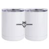 10 oz. White Stainless Steel Short Tumbler Thumbnail