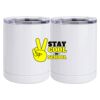 10 oz. White Stainless Steel Short Tumbler Thumbnail