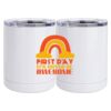 10 oz. White Stainless Steel Short Tumbler Thumbnail