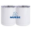 10 oz. White Stainless Steel Short Tumbler Thumbnail