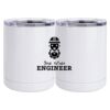 10 oz. White Stainless Steel Short Tumbler Thumbnail