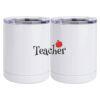 10 oz. White Stainless Steel Short Tumbler Thumbnail