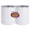 10 oz. White Stainless Steel Short Tumbler Thumbnail