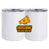 10 oz. White Stainless Steel Short Tumbler Thumbnail