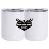 10 oz. White Stainless Steel Short Tumbler Thumbnail