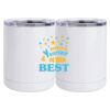 10 oz. White Stainless Steel Short Tumbler Thumbnail