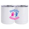 10 oz. White Stainless Steel Short Tumbler Thumbnail