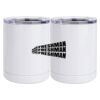 10 oz. White Stainless Steel Short Tumbler Thumbnail