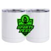 10 oz. White Stainless Steel Short Tumbler Thumbnail