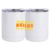 10 oz. White Stainless Steel Short Tumbler Thumbnail
