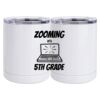 10 oz. White Stainless Steel Short Tumbler Thumbnail
